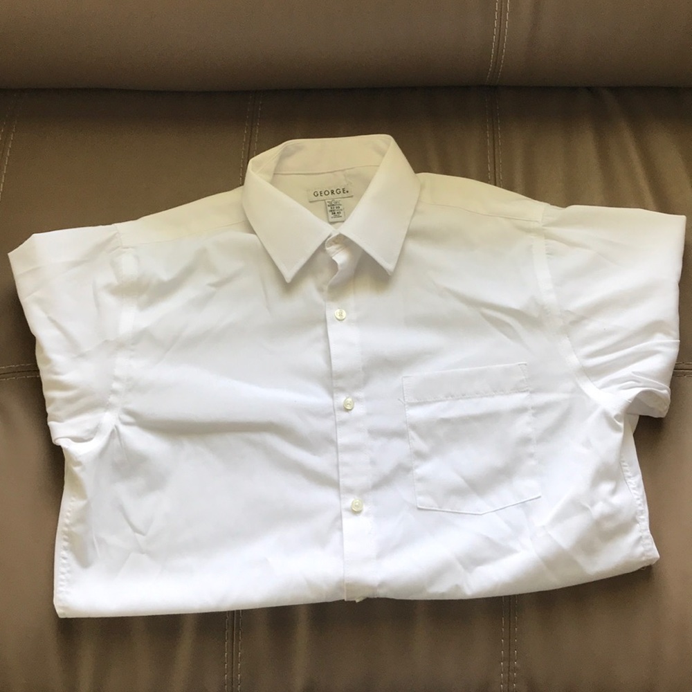 All-white George button down.